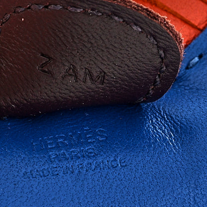 Hermes Milo Lambskin Grigri Rodeo Horse Bag Charm PM Bleu France Cornaline Rouge Sellier 3 of 3