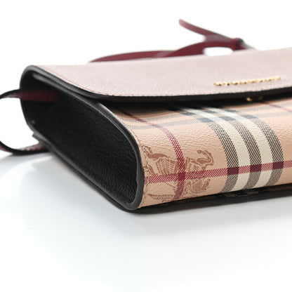 Burberry Derby Calfskin Haymarket Check Small Loxley Crossbody Bright Toffee Multicolor 5 of 9