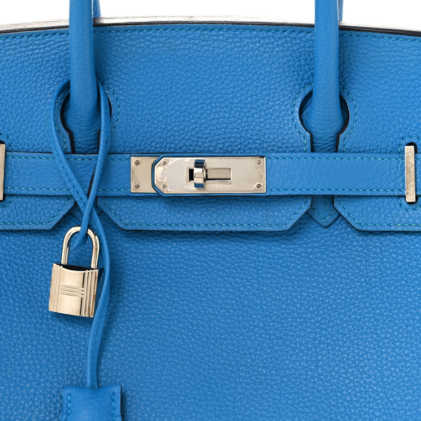 Togo Verso Birkin 30 Bleu Zanzibar Malachite