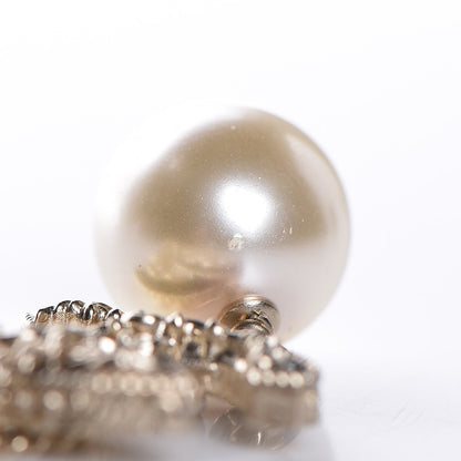 Chanel Enamel Pearl CC Baroque Drop Necklace Black Gold 7 of 8