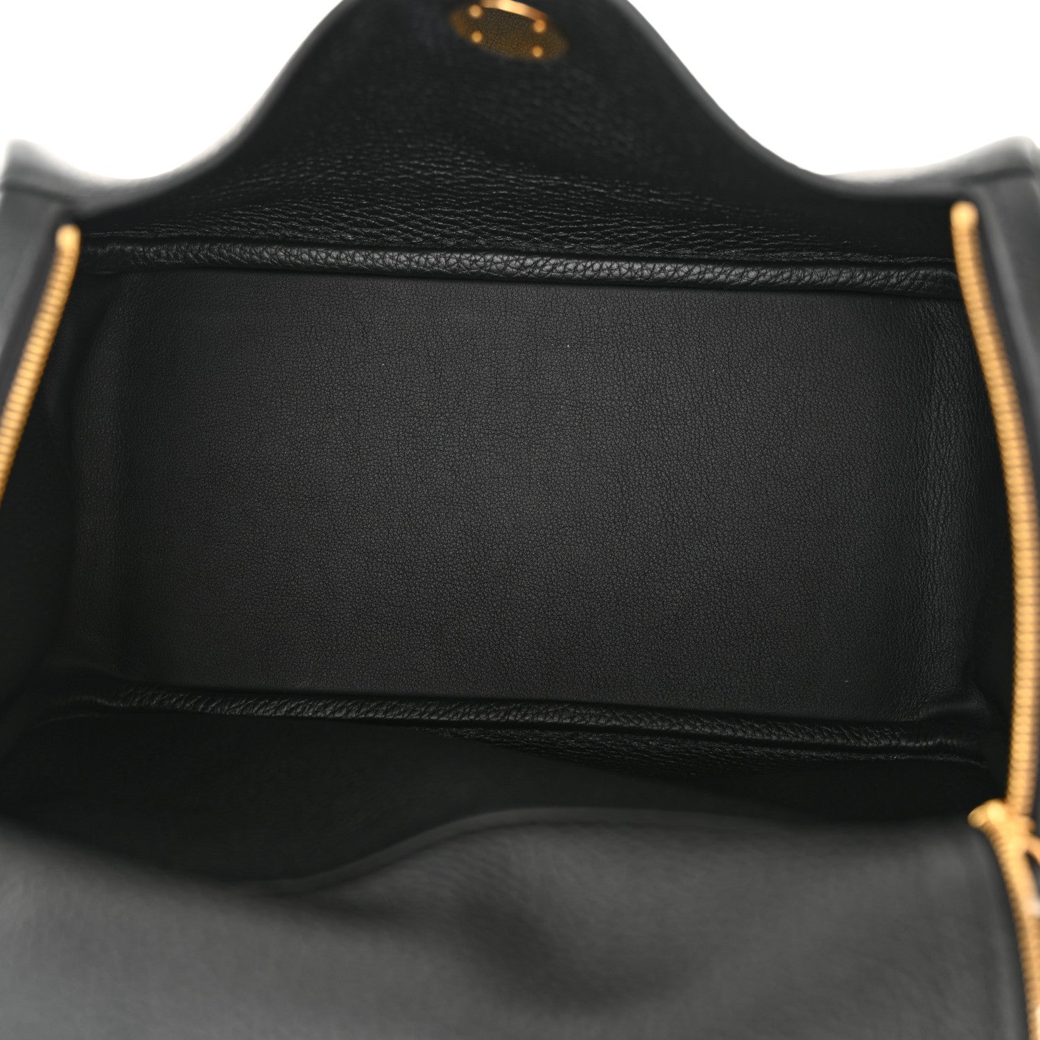 Hermes Taurillon Clemence Lindy 26 Black 5 of 10