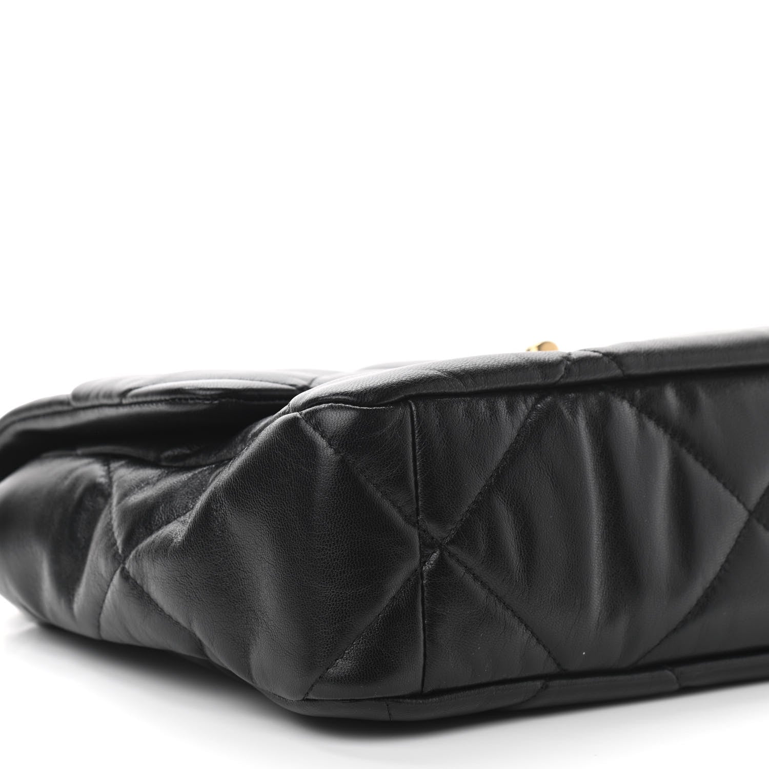 Chanel Goatskin Quilted Large Chanel 19 Flap Black 9 of 11
