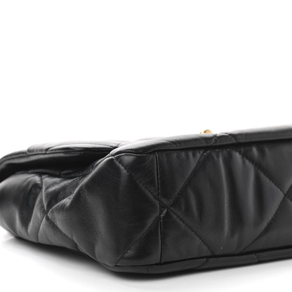 Chanel Goatskin Quilted Large Chanel 19 Flap Black 9 of 11