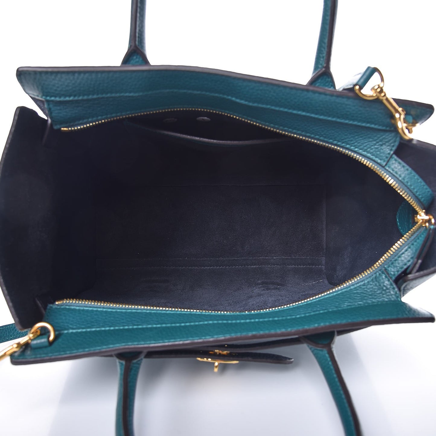 Classic Grain Small Bayswater Zip Tote Ocean Green