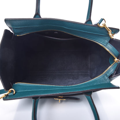Mulberry Classic Grain Small Bayswater Zip Tote Ocean Green 6 of 9
