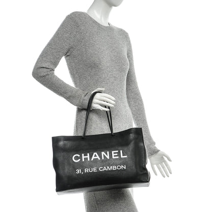 Chanel Calfskin Large Essential 31 Rue Cambon Tote Black 2 of 10