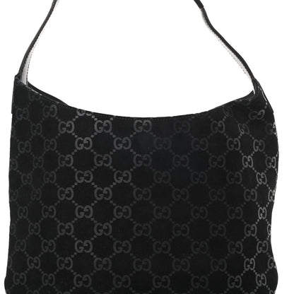 Gucci Suede Monogram Hobo Black 8 of 15