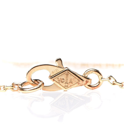 Van Cleef & Arpels 18K Yellow Gold Mother of Pearl Sweet Alhambra Bracelet 4 of 7