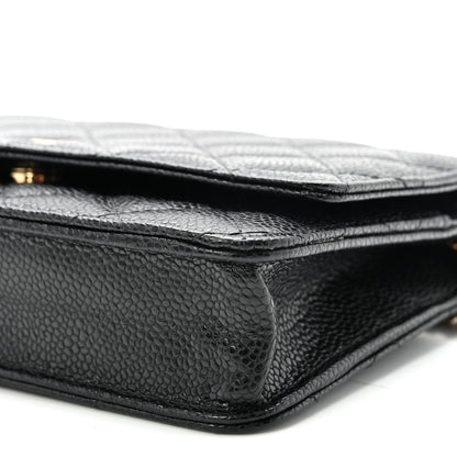 Chanel Caviar Quilted Wallet On Chain WOC Black 11 of 11