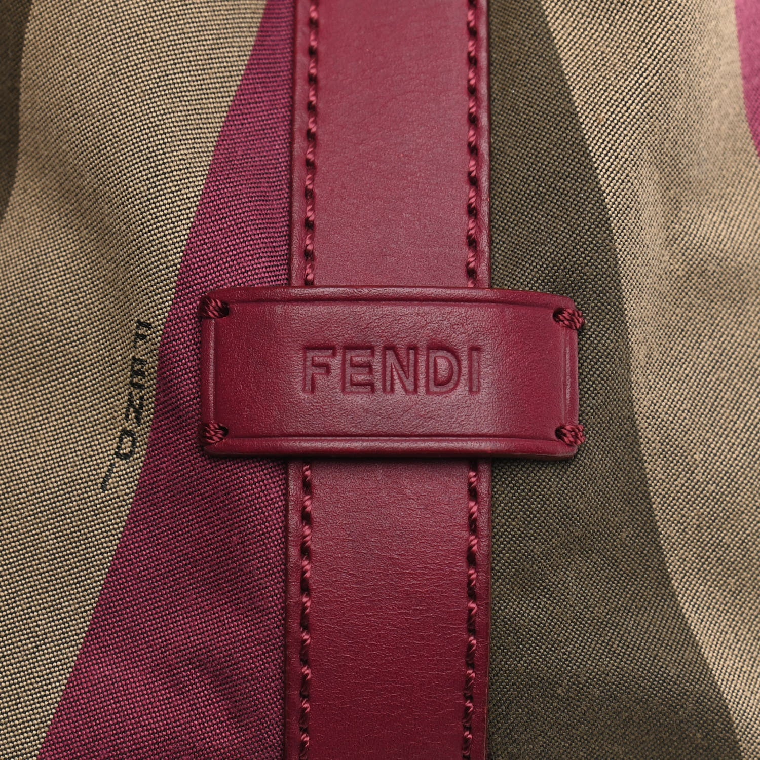 Fendi Canvas Striped Pequin Hobo Multicolor 7 of 11
