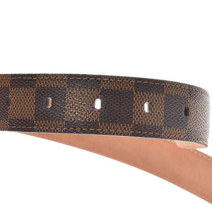 Louis Vuitton Damier Ebene 30mm Ellipse Belt 80 32 9 of 10