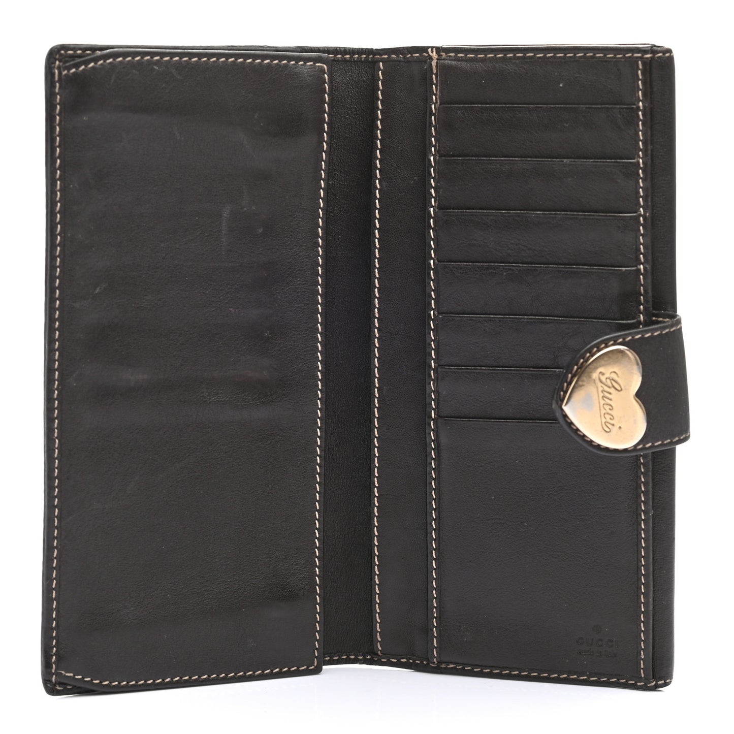 Monogram Heart Continental Wallet Dark Brown