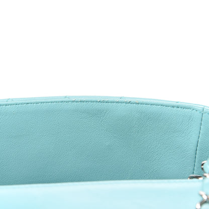 Chanel Lambskin Quilted Mini Rectangular Flap Light Blue 12 of 13