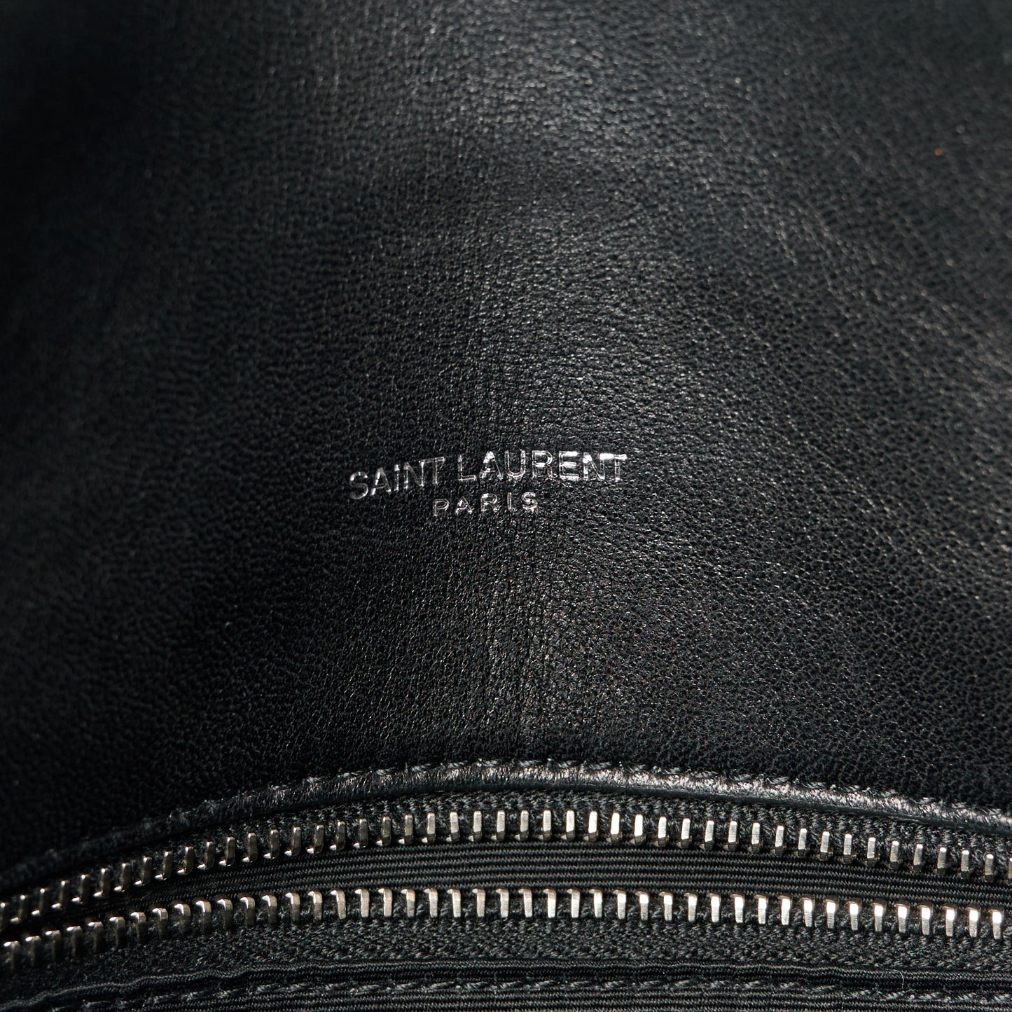 Lambskin Quilted Medium Loulou Puffer Monogram Chain Satchel Black