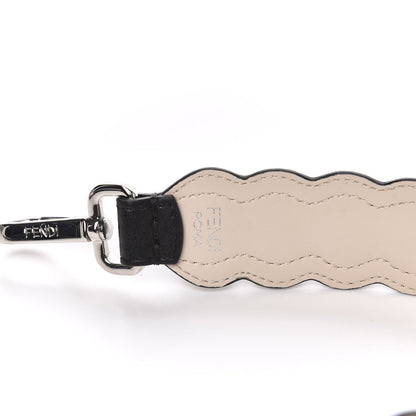 Fendi Calfskin Pearl Embellished Mini Strap You Black Camelia 4 of 5