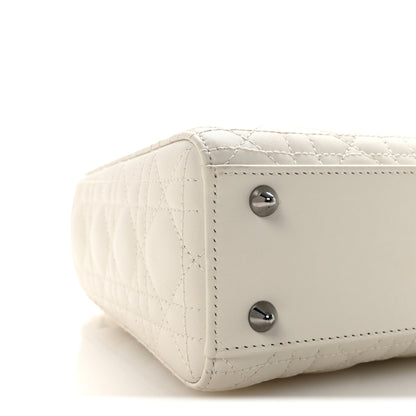 Christian Dior Lambskin Cannage Small My ABCDior Lady Dior White 8 of 10