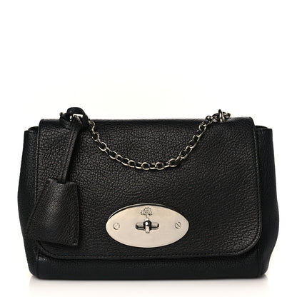 Mulberry Glossy Goatskin Small Lily Flap Black 1 of 9