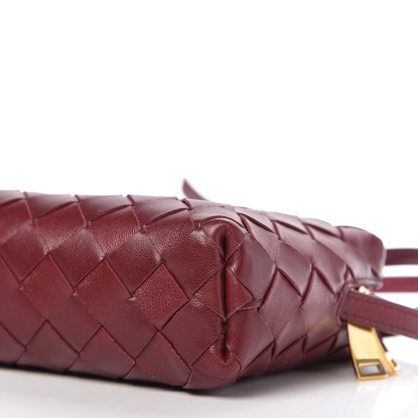 Nappa Intrecciato Mini Crossbody Bordeaux