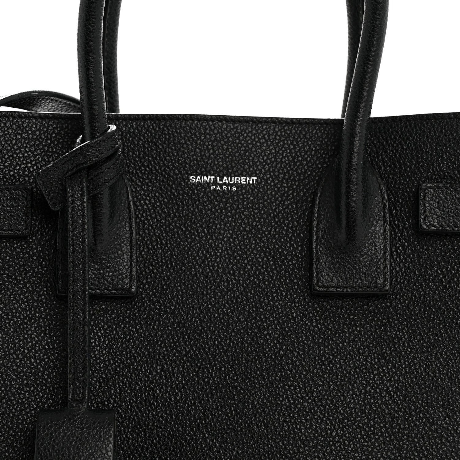 Saint Laurent Grained Calfskin Baby Sac De Jour Black 9 of 18