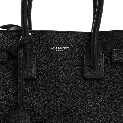 Saint Laurent Grained Calfskin Baby Sac De Jour Black 9 of 18