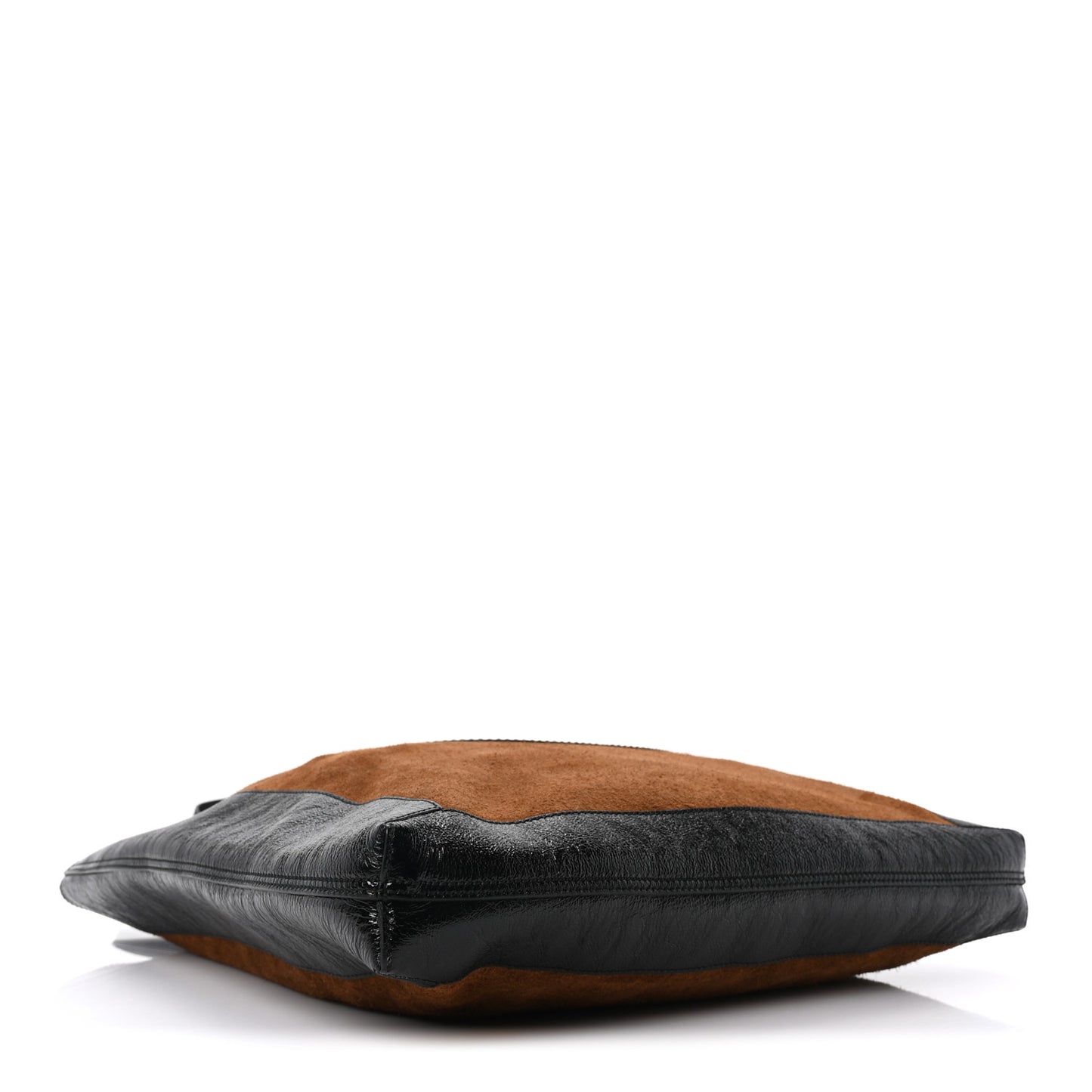 Suede Large Ophidia Vertical Shopping Tote Chestnut