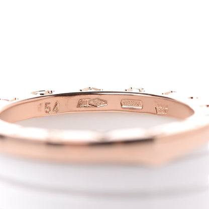 Bulgari 18K Rose Gold White Ceramic B.Zero1 Four-Band Ring 54 6.75 5 of 5