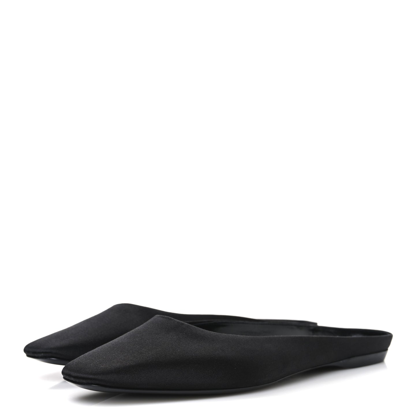 Crepe Satin Lido Slip On Mule 41.5 Black