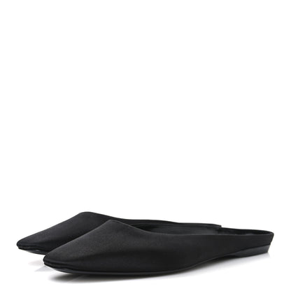 Saint Laurent Crepe Satin Lido Slip On Mule 41.5 Black 4 of 9