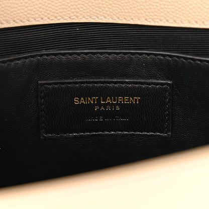Saint Laurent Grain De Poudre Medium Monogram Kate Satchel Nude Powder 6 of 8