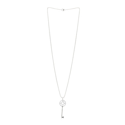 Tiffany Sterling Silver Atlas Key Pendant Necklace 3 of 5