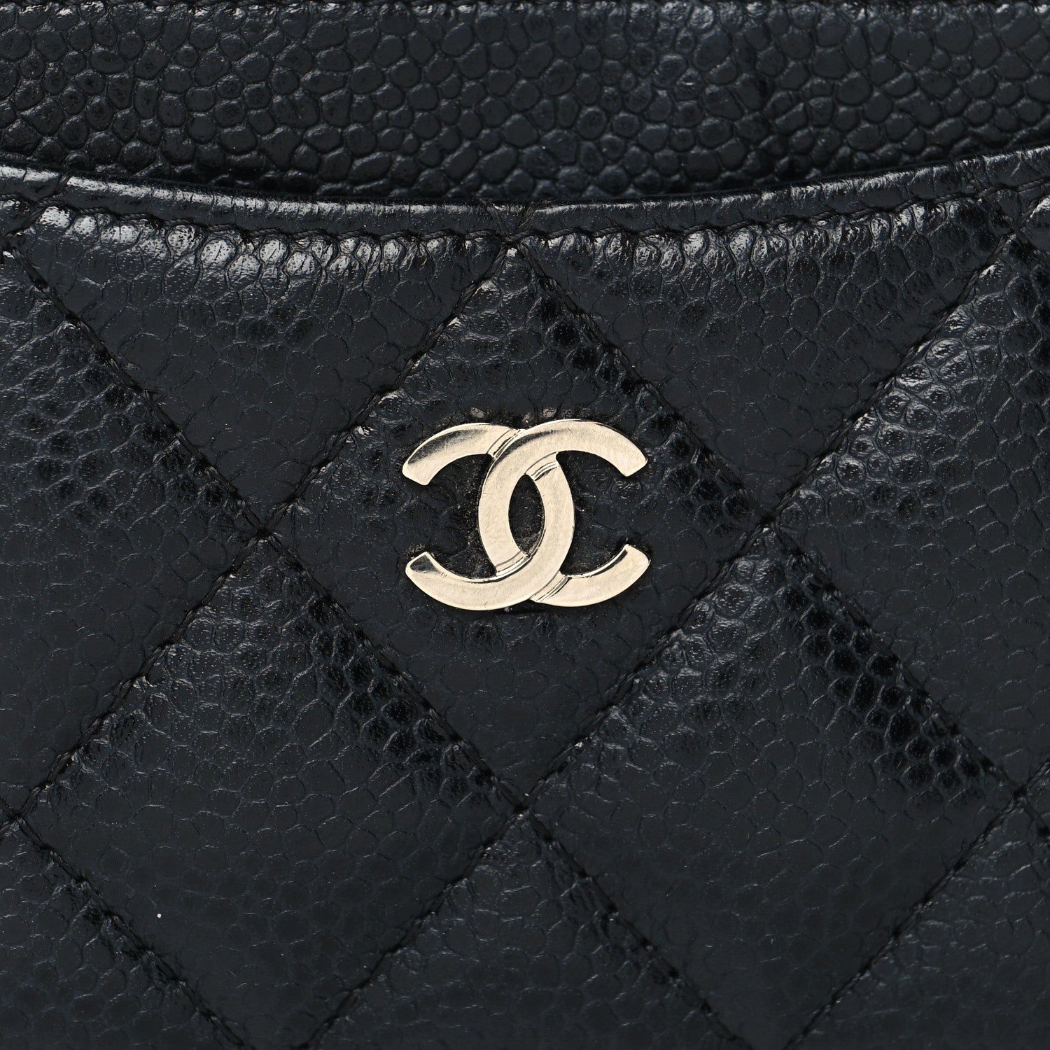 Chanel Caviar Quilted Card Holder Black 9 of 9