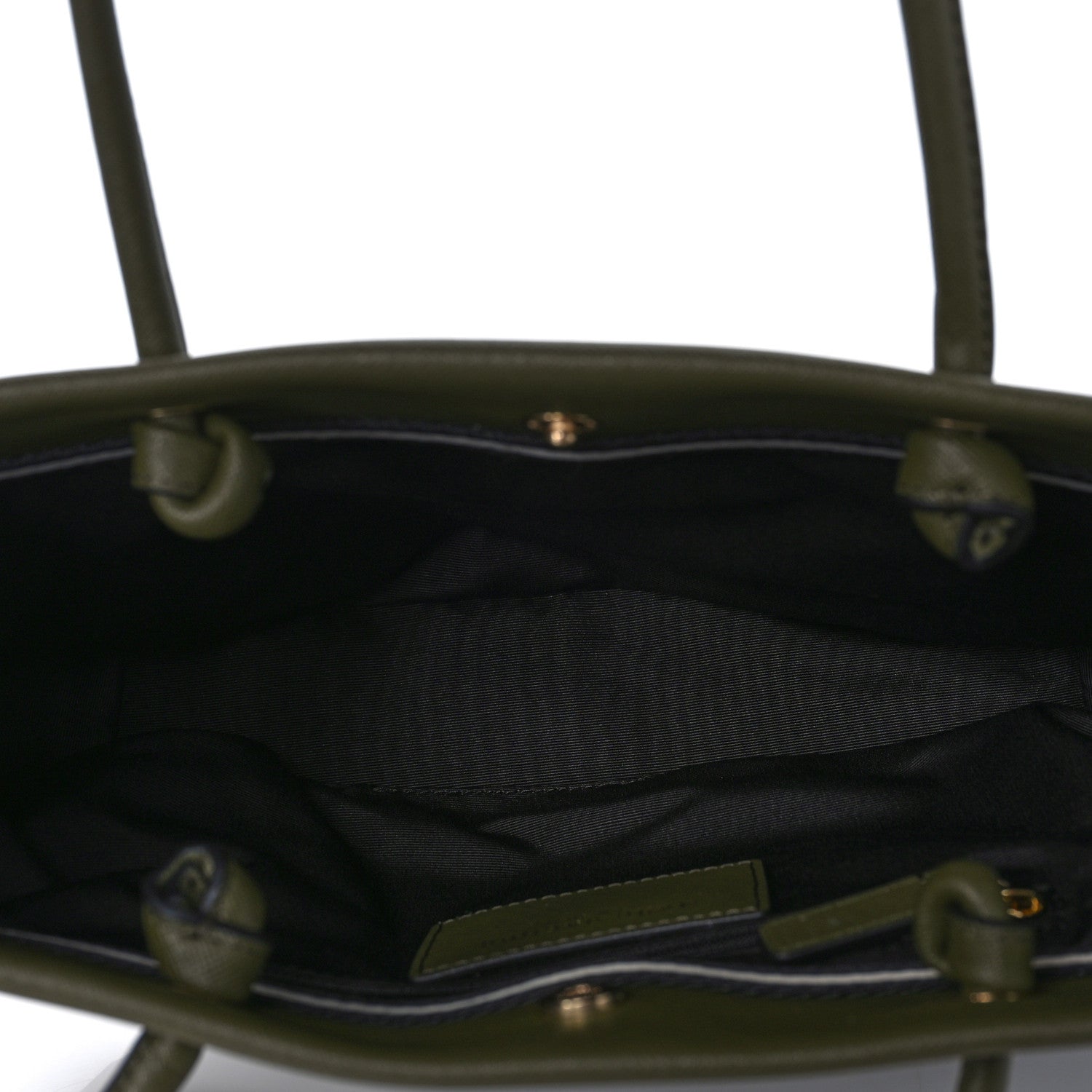 Marc Jacobs Saffiano Embossed Logo East West Shopper Tote Olive Geen 5 of 9