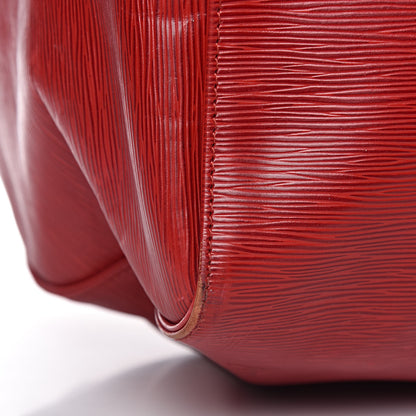 Louis Vuitton Epi Keepall 55 Castillan Red 19 of 26