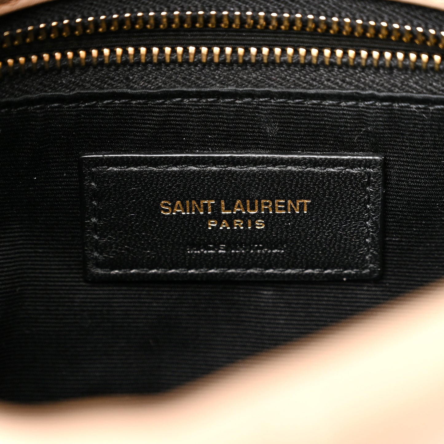 Lambskin Quilted Toy Loulou Puffer Monogram Chain Satchel Dark Beige