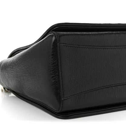Jimmy Choo Soft Vintage Goatskin Helia Top Handle Bag Black 8 of 9