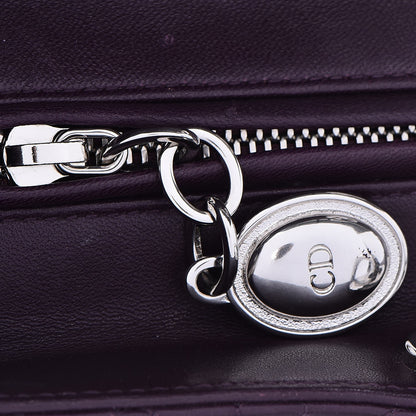 Christian Dior Lambskin Cannage Large Lady Dior Purple 22 of 34