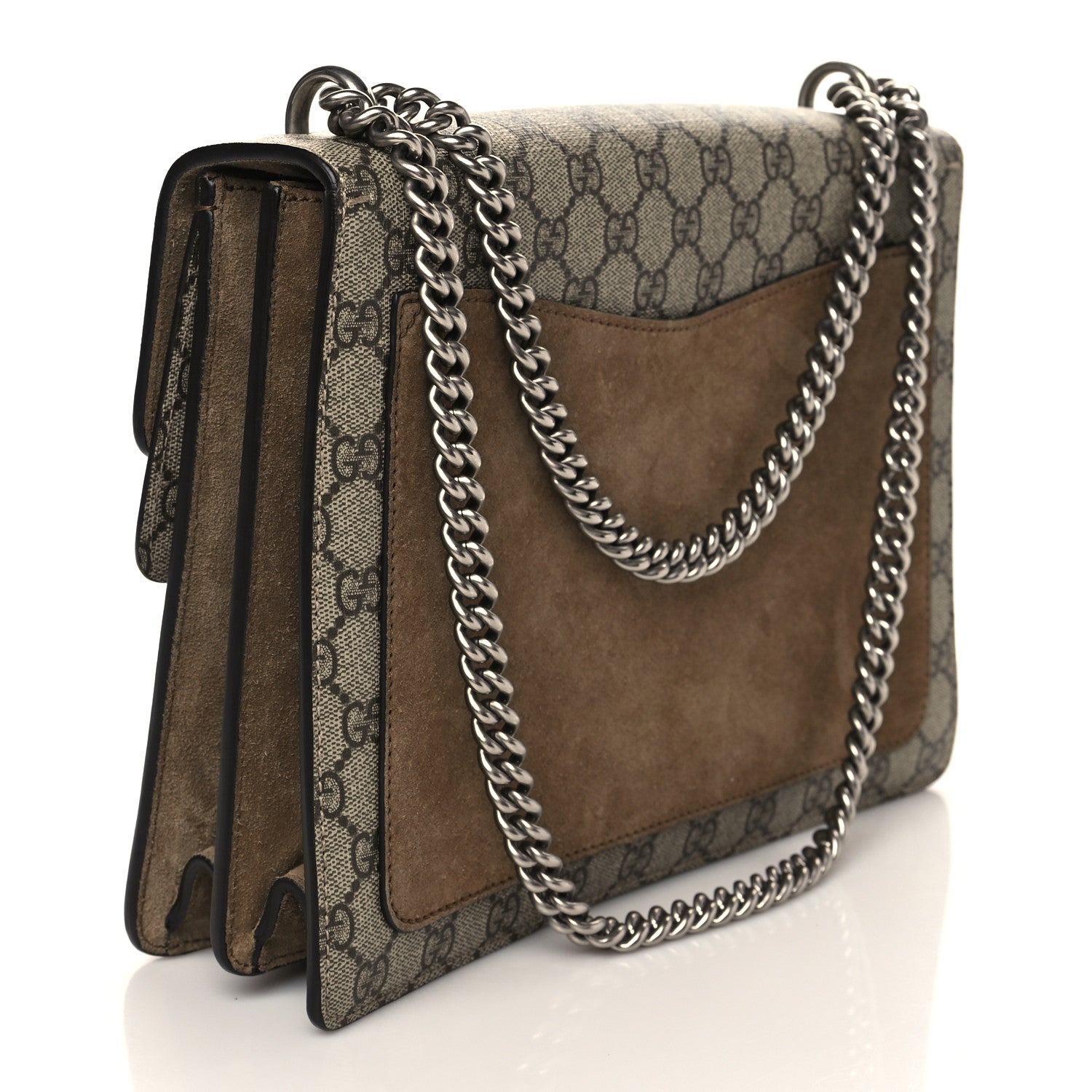 Gucci GG Supreme Monogram Medium Dionysus Shoulder Bag Taupe 3 of 8