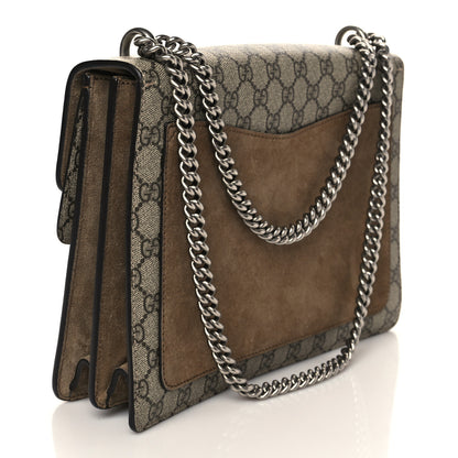 Gucci GG Supreme Monogram Medium Dionysus Shoulder Bag Taupe 3 of 8