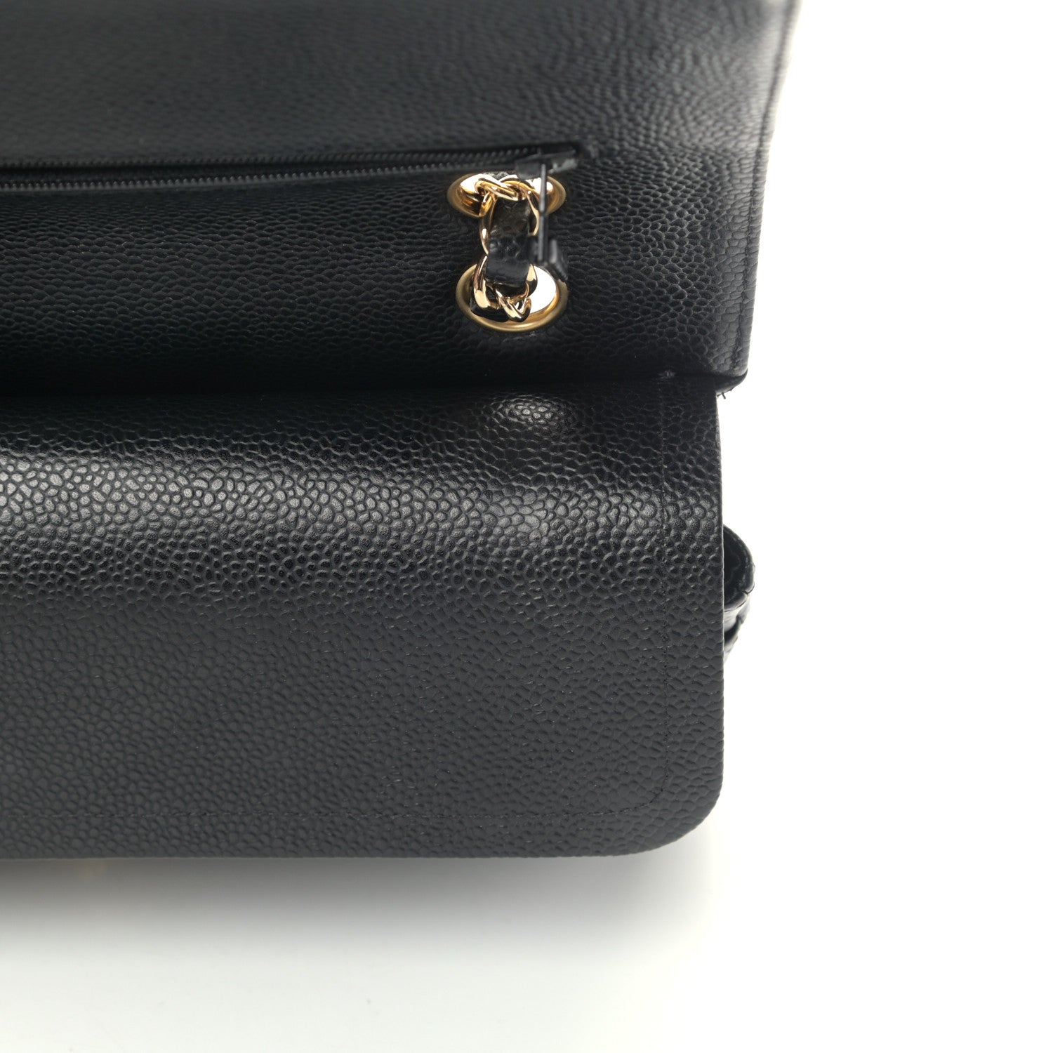 Chanel Caviar Quilted Medium Double Flap Black 8 of 12
