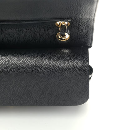 Chanel Caviar Quilted Medium Double Flap Black 8 of 12