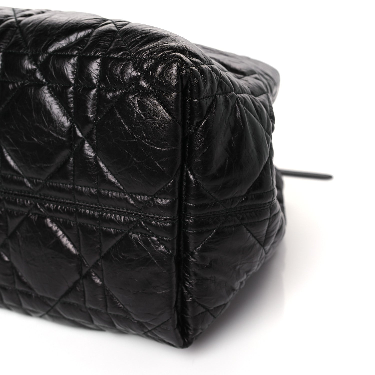 Christian Dior Crinkled Calfskin Macrocannage Large Toujours Black 10 of 10