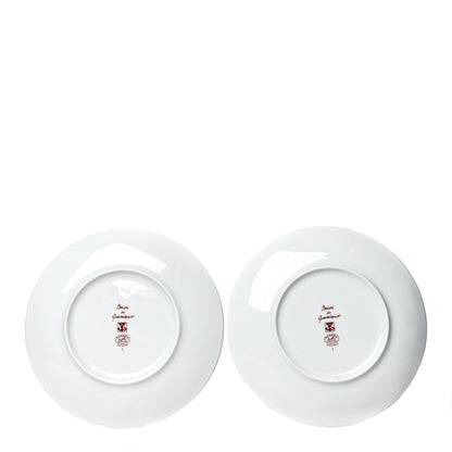 Hermes Porcelain Balcon du Guadalquivir Plate Set of 2 2 of 5