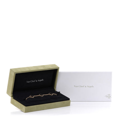 Van Cleef & Arpels 18K Yellow Gold Black Onyx 5 Motifs Vintage Alhambra Bracelet 7 of 7