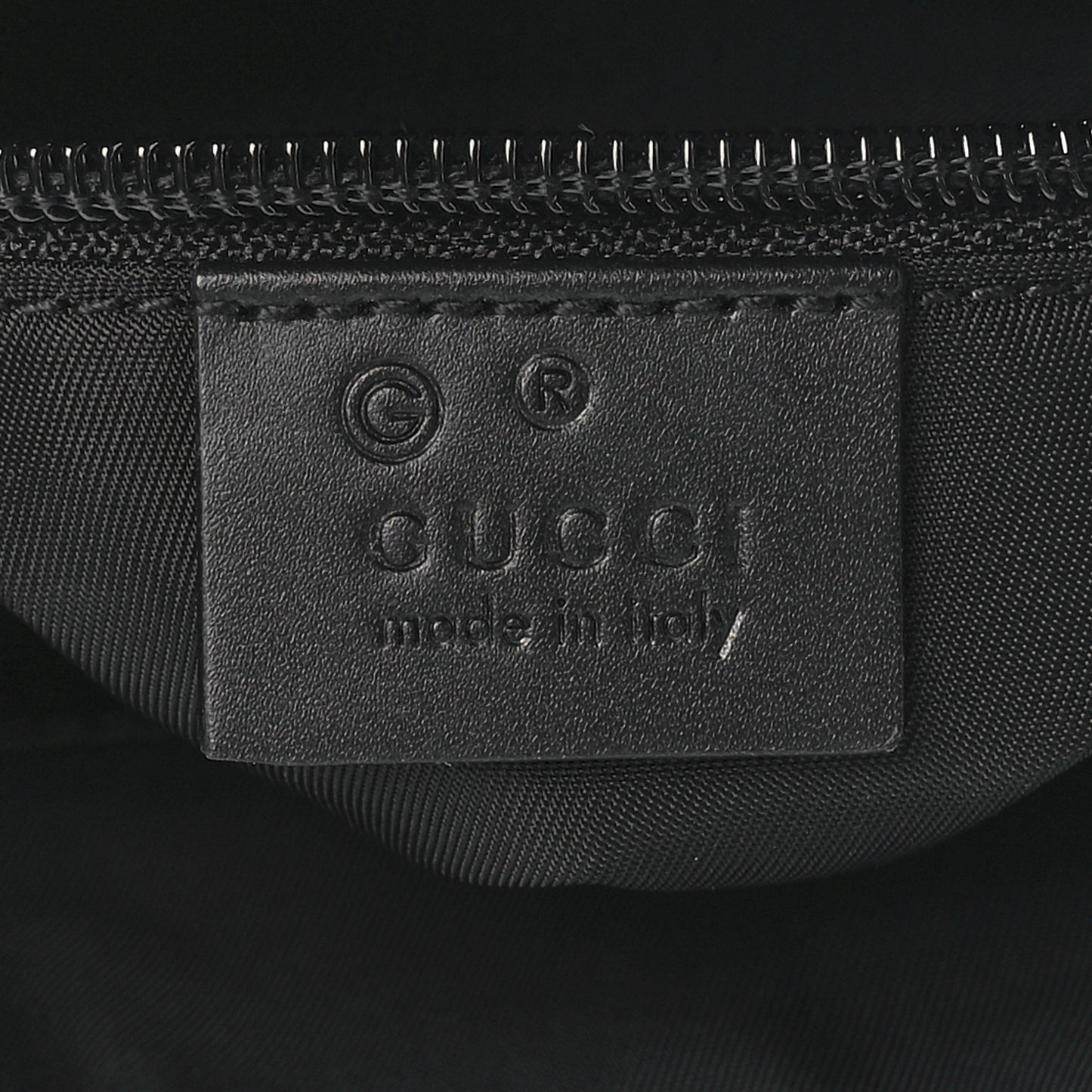 Techno Canvas Selleria Calfskin Web Small Flat Messenger Bag Black