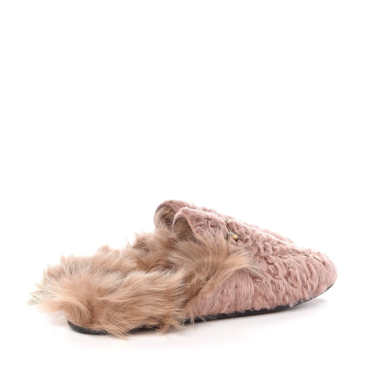 Shearling Princetown Slippers 40.5 Pink