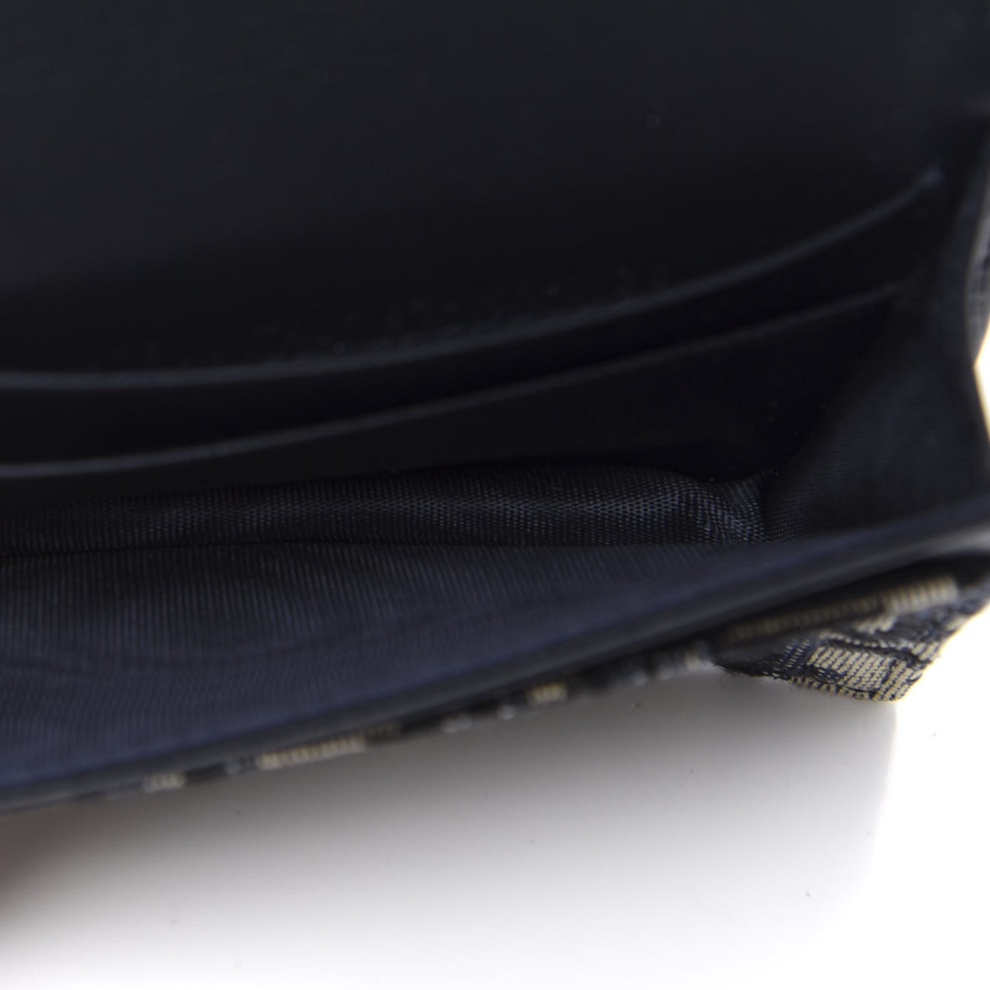 Oblique Saddle Card Holder Blue
