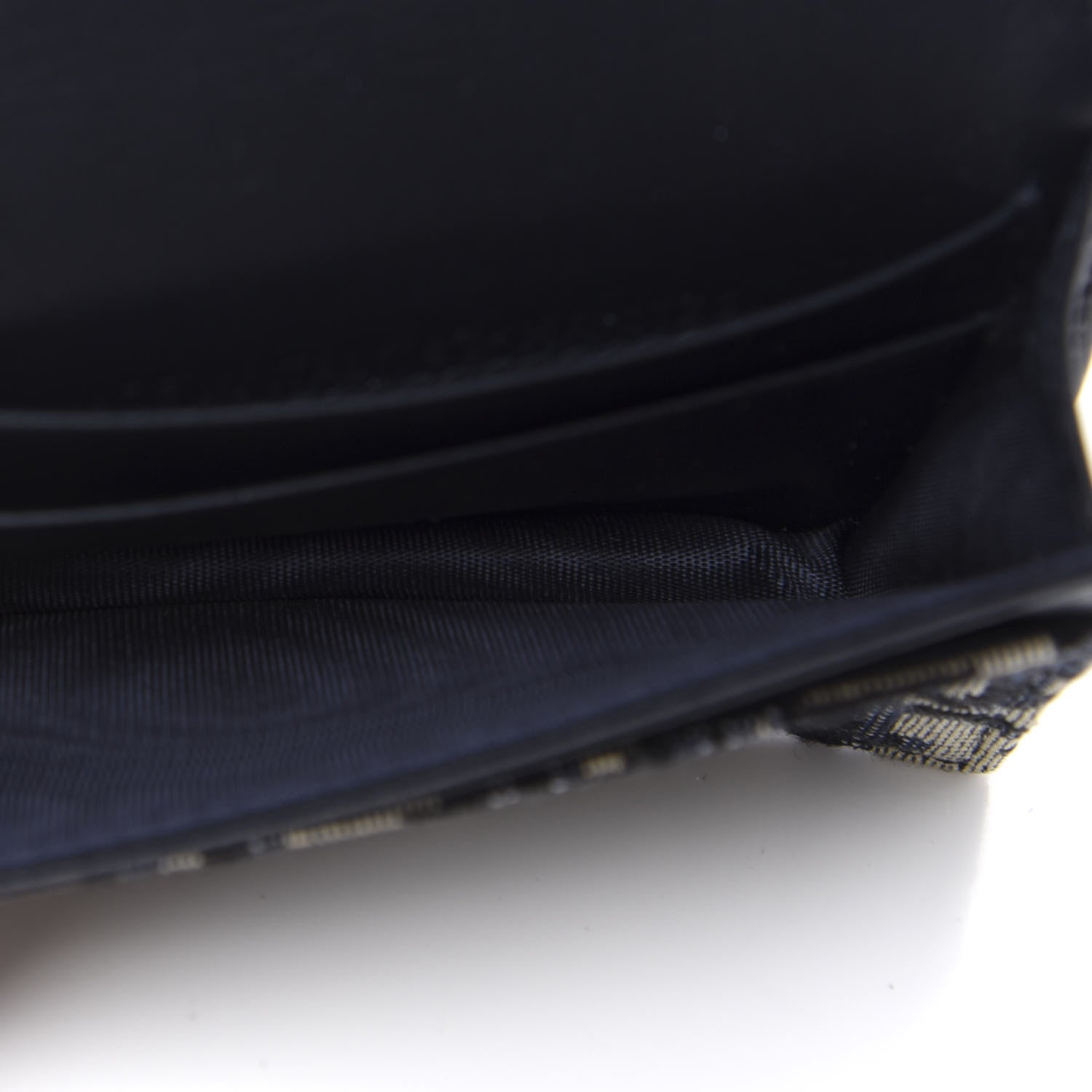 Christian Dior Oblique Saddle Card Holder Blue 4 of 6