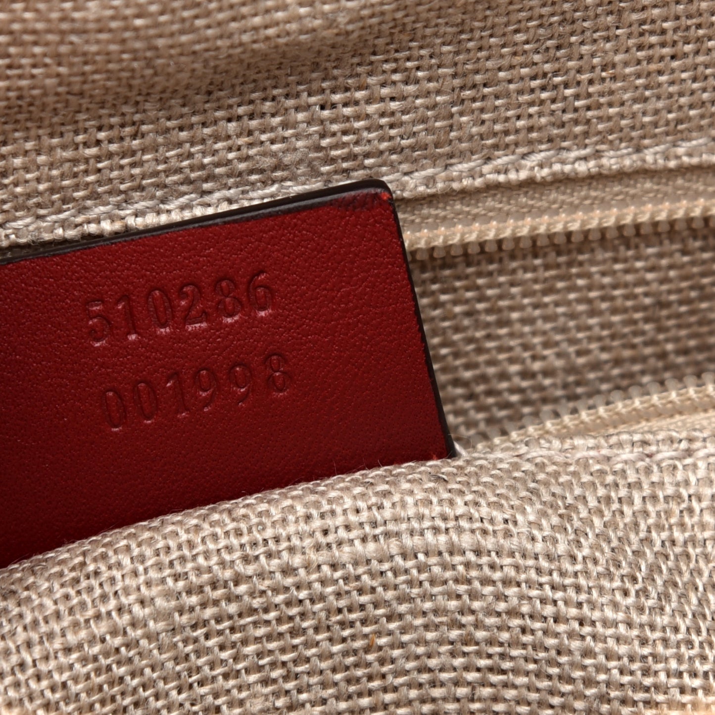 Soft Microguccissima Medium Crossbody Bag Rosso