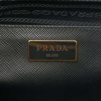 Prada Saffiano Lux Large Galleria Double Zip Tote Black 6 of 13