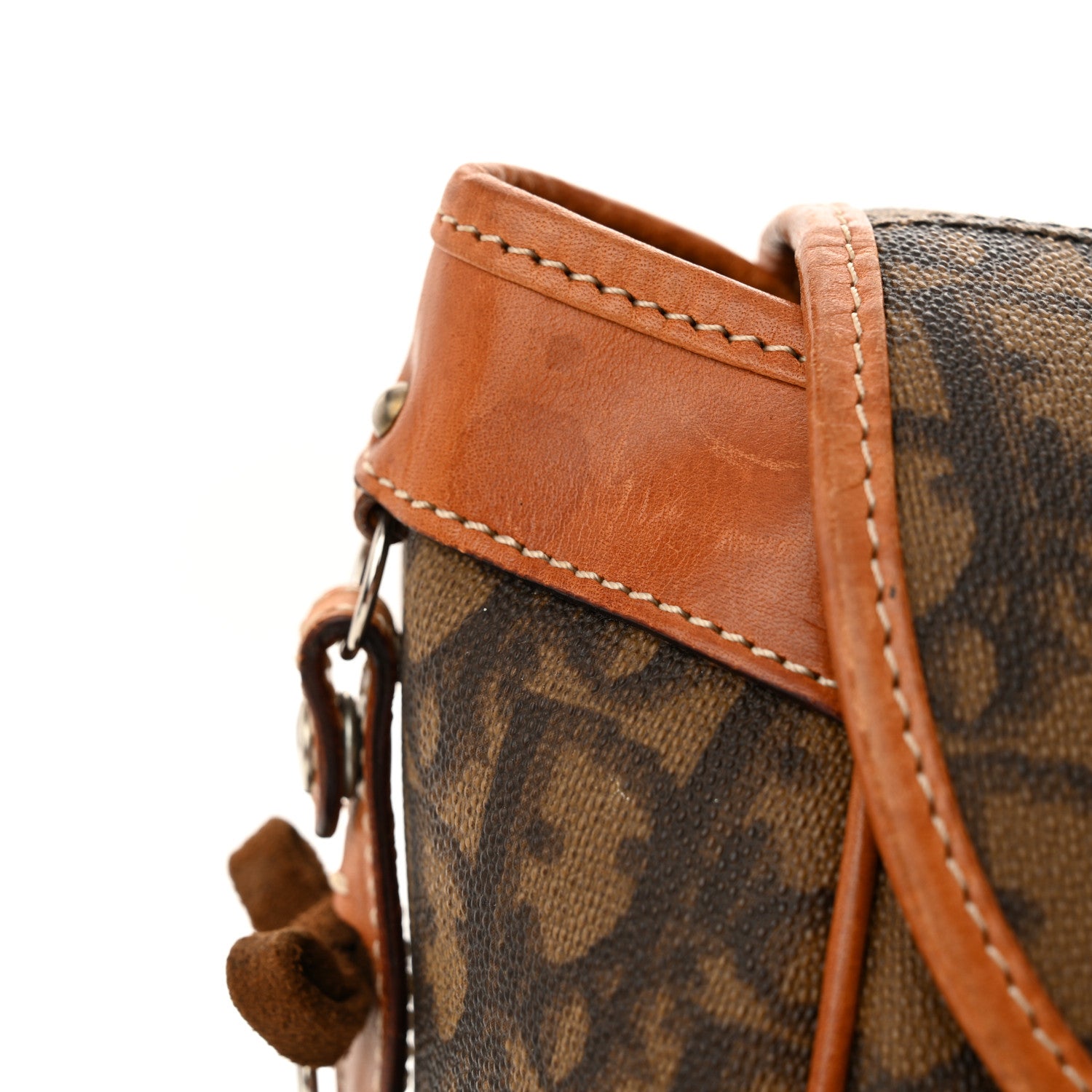 Christian Dior Monogram Romantique Trotter Flap Bag Brown 16 of 16